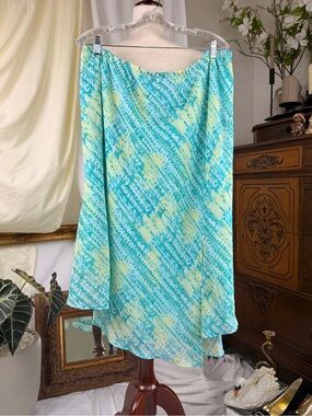 Lane Bryant Women’s Asymmetrical Midi Flowy Fairycore Skirt Plus Size 16 XL